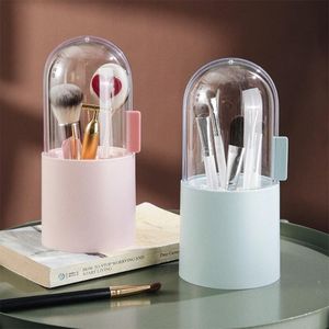 Makeup Borstes Brush Storage Box Organizer Cosmetics Lipstick Display Stand Eyebrow Pencil Barrel Plastic Dustprocess