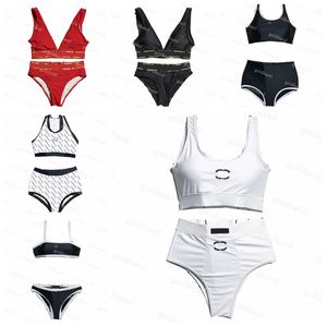 Costume da bagno classico da donna Designer Costume da bagno sexy con gilet in bikini Costume da bagno sexy con natiche sexy Costume da bagno con scollo all'americana di marca di lusso