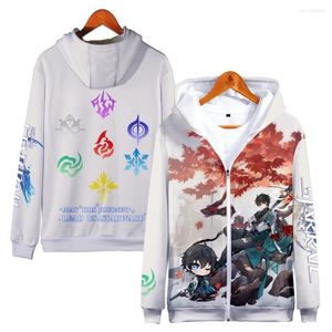 Men's Hoodies Honkai Star Rail Anime Zipper Sweatshirt Long Sleeve Men Women's Hoodie Harajuku Streetwear 2023 Game 3D Clothes
