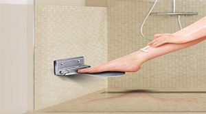 Foldable Shower Foot Rest for Shaving Legs Bedroom Kids Elders Pregnant Space Aluminum Alloy Nail Wall Foot Rest Step Shower1293i8260718