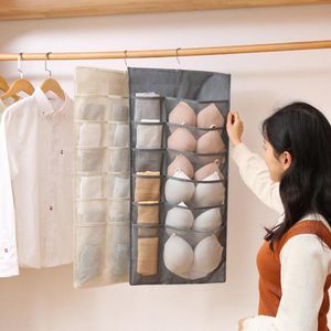 Storage Bags Multifunction Double-Sided Underwear Hanging Bag Washable Bra Socks Bedroom Living Room Supplies Organizer YW-126CNStorage