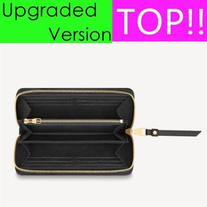 TOP M42616 Upgraded ZIPPY WALLET M61864 Desginer Womens Zipped Card Holder Coin Slim Purse Key Pouch Mini Pochette Accessoires Cl1275D