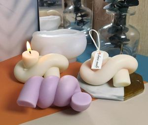 Ferramentas de artesanato forma para velas moldes de silicone corpo vela que faz suprimentos molde 3d moldes de silicone produtos de sabão cera molde de silicone cra1469051