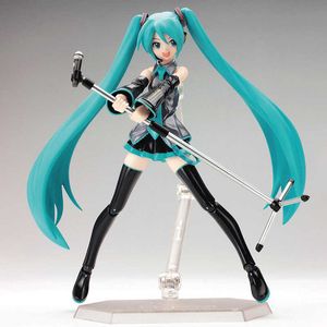 Anime Manga Anime FIGMA Hatsune Miku Action Figures Movable Joints Contain The Props Desktop Decoration Collection PVC Model Toys Kids Gifts Z0427
