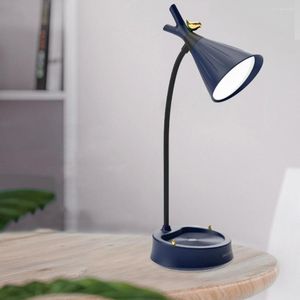 Lampy stołowe Śliczne lampa biurka Ochrona oka Reading Book Książka wielofunkcyjna USB