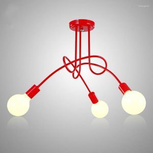 Lampki sufitowe LED do salonu E27 Lampy Oprawy domowe oświetlenie Lamparas de Techo 3 głowa