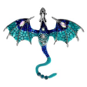 Klassiska kvinnor män emalj Dragon Creative Brosch Badges Unisex Suit Coat Casual Accessories Buckle Pin Party Corsage Pins