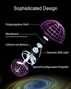 Novel Games Hover Balls Toy Floating Ball Fly Orb uppladdningsbar Boomerang Drone som ger magi till verklighets födelsedagspresenter som flyger Amnrt