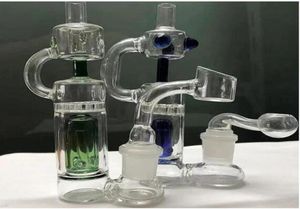 Pipa ad acqua con percolatore Narghilè Bong ad acqua in vetro Riciclatore Dab Rigs Tubo per bruciatore a nafta con accessorio per fumo da 14 mm9317871