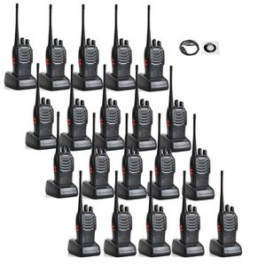 Walkie Talkie 20st/Lot Baofeng BF-888S HAM Radio med 1 PC-programmeringskabel