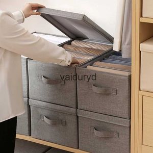 Storage Boxes Bins Pants clothes storage box compartmentalized jeans clothing bedroom household separation artifact finishingvaiduryd