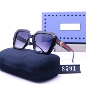 Projektanści okulary przeciwsłoneczne dla mężczyzn Kobiety Okulary przeciwsłoneczne Fashion Klasyczne okulary przeciwsłoneczne Luksusowe spolaryzowane pilotażowe okulary słoneczne Uv400 okulary PC Polaroid obiektyw 8591
