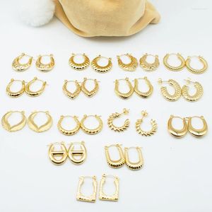 Hoop Earrings Stainless Steel Gold Plated Cute Ear Nails Tarnish-resistant Piercing Jewelry Gift Star Heart Women Moissanite
