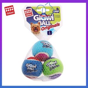 Игрушки GIGWI Pet Toys 3in1 GBall Series S/M Размер Писклявый мяч Плюшевые игрушки Нетоксичные устойчивые к укусам продукты для интерактивного обучения щенков
