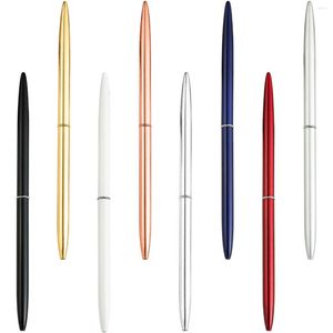 Metal High Quality Color Ballpoint Pens Business Office School Writing Stationery Gold Pen Financial Ballpen
