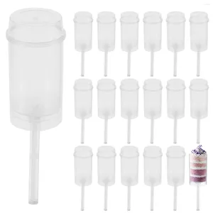 Dinnerware Sets 30 Pcs Cake Containers Lids Shooter Push Tube Plastic Pops Cylinder Baby