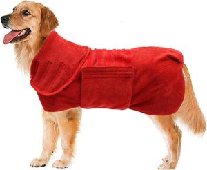 Towels Dog Drying Coat Dry Fast Dog BagDog Bathrobe Towel Microfibre Fast Drying Super Absorbent Pet Dog Cat Bath Robe Towel