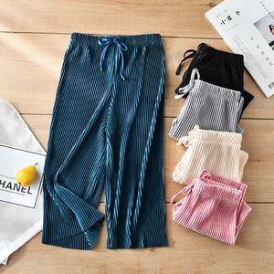 Trousers Celana Kaki Lebar Lipit Anak anak Baru Panjang Pergelangan Sifon Kasual Longgar Anak Perempuan Musim Panas WTP04 230426