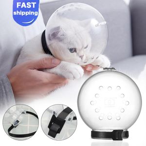 Grooming Cat Antilicking Grooming Mask Protective Space Hood Mune Cat Grooming Supplies Bath Grooming Antibite andningsbara tillbehör