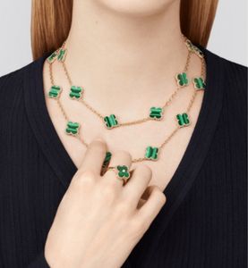 collana di gioielli di moda da donna collane di design catene di marca 20 fiori oro argento nero verde molti colori tra cui scegliere ottima qualità