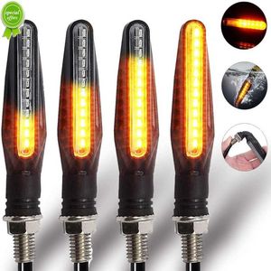 2023 LED Motorrad Blinker Licht Heckblinker Fließendes Wasser Blinker IP68 Biegbare Moto Blinklichter LED Blinker