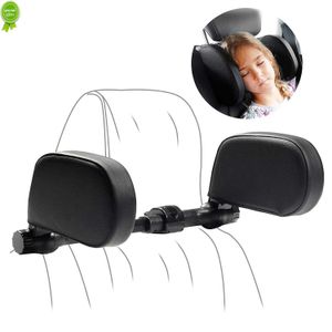 Car Headrest Pillow Car Seat Memory Foam Pad Sleep Side Head Telescopic Support on Cervical Spine for Adults Child