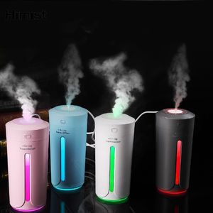 Humidifiers Car Air Purifier Creative Gift Color Cup Colorful Night Light Ultrasonic Car USB Humidifier For Home Office Travel 230427