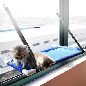 Matten, atmungsaktive Hängematte für Katzenfenster, Barschbett, kühlende Saugnäpfe, Sitz, Katzenregale, Hängemattenbetten für Katzen, halten bis zu 10 kg, 3 Farben