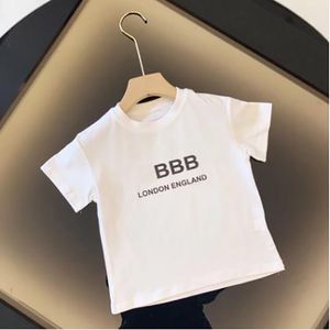 Luksusowy projektant odzieży T-shirt Kids Róż Monogram Monogram Fashion British Fashion Marka Summer Childrens Treasures Boy and Girls