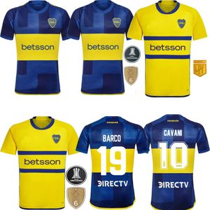 Fãs CAVANI Boca Juniors Camisas de futebol 2023 2024 BENEDETTO MARCOS ROJO CARLITOS TEVEZ BARCO MEDINA 23 24 FINAL camisa masculina de futebol