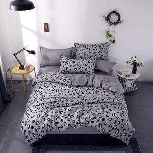 Bedding Sets Setting Bedding Set Cama Linen Conjunto de leopardo Duvet Capa Casamento Broachcases de cama queen Bedding Set Summer Set Set Set Pastoral Home 230427