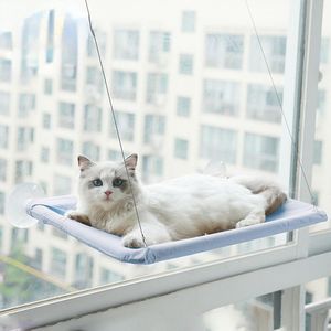 Mattor Pet Hanging Bed Cat Beds Sucker Window Mounted Perch Cat Hammock Wood Shelf Seat Pet Climbing Stöd upp till 20 kg gratis frakt