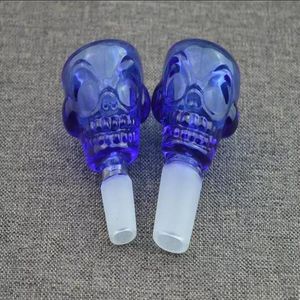 Glass Pipes Smoking Manufacture Hand-blown hookah Colorful Skeleton Ghost Head Bubble Head