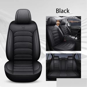 Car Seat Covers Ers Getsocio High Quality Leather Er For All Medels X3 X1 X4 X5 X6 Z4 525 520 F30 F10 E46 E90 Accessories Car-St Drop Otsjc