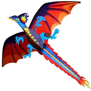 Uçurtma Aksesuarları 140x120cm 3D Dragon Büyük boyutlu hayvan s uçan açık hava eğlenceli oyuncak yetişkinler için 100m hattı tahtası 230426