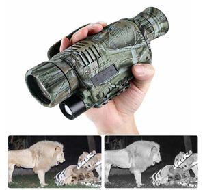 Telescope Binoculars Digital Monocular Night Vision med 8G TF Card Infrared 5x40 HD Vediotelescope 200m Scope Tactical Hunting8570161