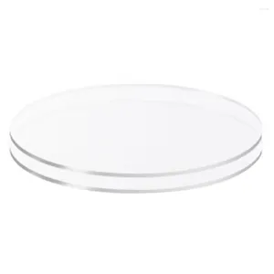 Bakeware Tools Durable Cake Disk Versatile Acrylic Plates For Non-sticky Serving Transparent Round Buttercream Cakes