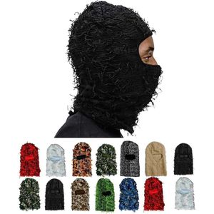 Beanie/Skull Caps Beanie/Skull Caps Balaclava Frusted Ski Mask Knitted Beanies Hats Skullies Elastic Cap Winter Warm
