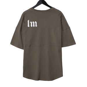 Men's Tshirts Mens Palms Bat Sleeve t Shirt Designer Letter Pa Graphic Tees Fashion Womens Angels Summer Street Hip Hop Polo UQE9