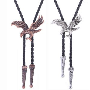 Bow ties Product Takahashi Eagle Bolo Tie Metal Collar Rope Pendant American Western Denim Pibolo
