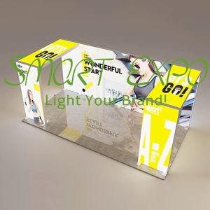 Impact Branded Trade Show Booth Advertising Display with Attractive Back Lighted Graphics