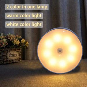 s Motion Sensor Wireless LED Bedroom Night Lamp Room Decor Kitchen Closet Aisle Light Detector Cabinet Staircase AA230426