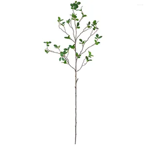 Decorative Flowers Fake Leaves Branch Simulated Wedding Decoration Artificial Greenery Stem