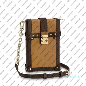 M63913 M67873 VERTICAL TRUNK POCHETTE canvas Clutch messenger women real leather designer square purse MINI crossbody evening shou271M