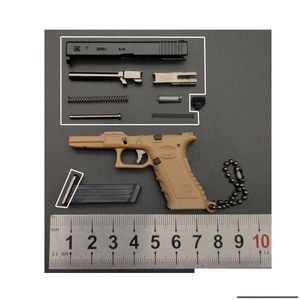 Novelty Items G17 Model Desert Eagle Semi-Alloy Keychain Gift Pendant Ornaments Childrens Toy Pistol Drop Delivery Home Garden Dh0W7