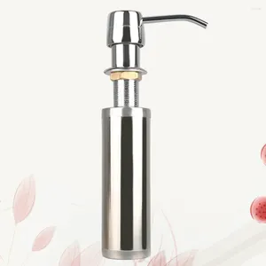 Dispenser per sapone liquido per lavello - Flacone con pompa per lozione per le mani incorporato nel piano di lavoro in acciaio inossidabile da 250 ml