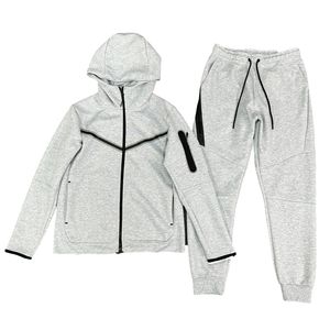 Erkek Spor giyim seti bahar sonbahar erkekler izleme 2 adet set eğitim seti tam fermuarlı klasik erkek sweatshir hoodie teknoloji polar hoodies erkek moda ceket pantolon m9