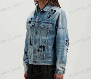 Men Designer Palms angels Denim Jackets Fashion PA Coat Autumn/Winter Warm Jacket For Women Mens Unisex Style jean Outerwear Long Sleeve N1