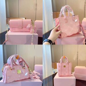 4 Stili Sakura Pink Pillow Bag Shopping Bag Catena obliqua Borsa ascellare Spalla inclinata Mini piccola borsa a mano Borsa a tracolla singola 230417