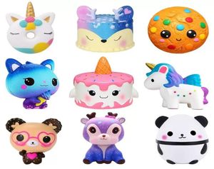Jumbo Squishy Kawaii Horse Cake Deer Animal Panda Squishes Slow Rising Stress Relief Squeeze Toys for Kids3903232